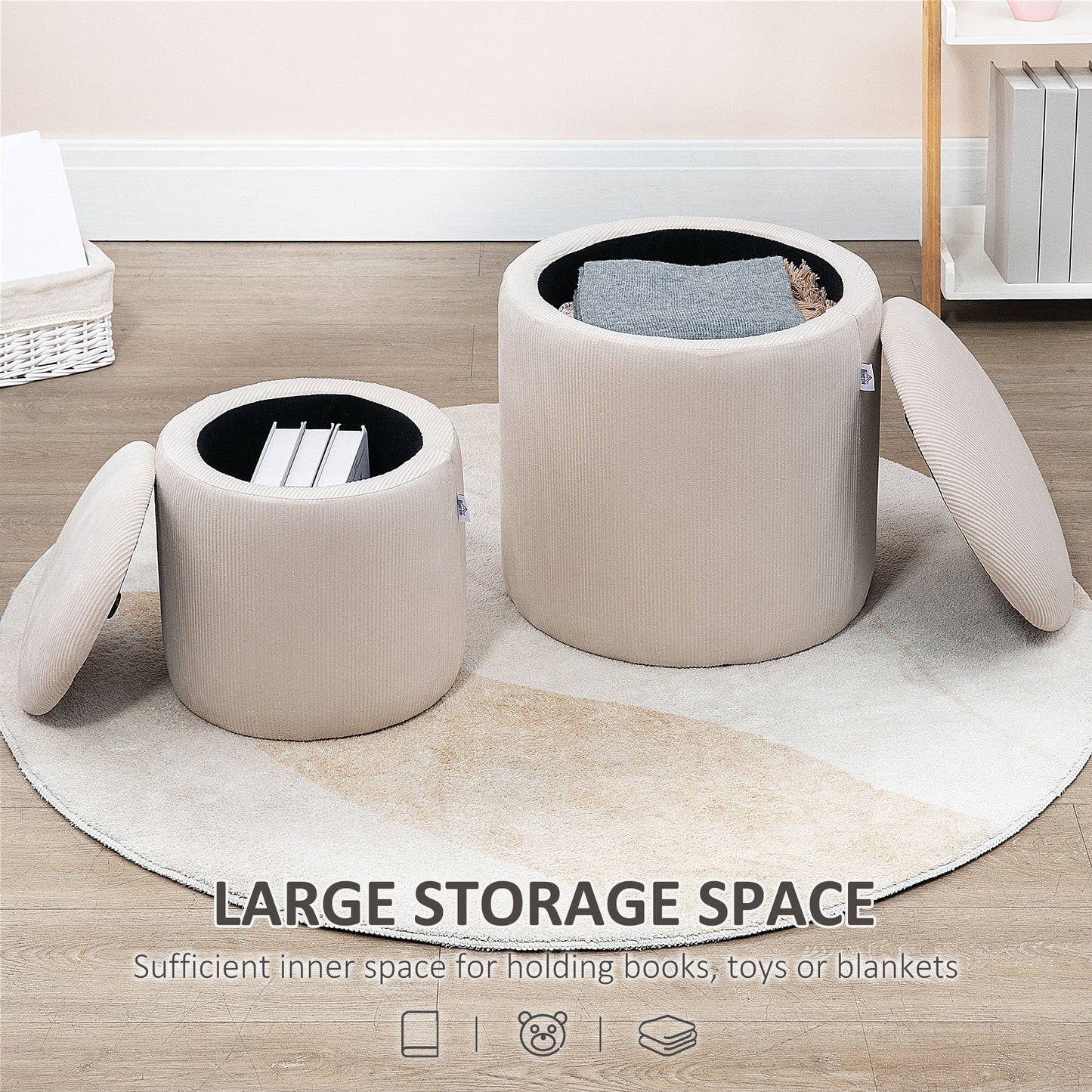 Storage Ottoman Set
