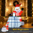 Inflatable Santa ａｎｄ Penguin ｉｎ House Decoration