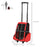 Dog Carrier Bag Travel Backpack Bag Cat Carrier Dog Bag w/ Trolley and Telescopic Handle, 42 x 25 x 55 cm, Red