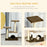 Cat Tree Tower for Indoor Cats Kitten House Scratching Posts with Condo Perch Interactive Mouse Toy, 45 x 33 x 70 cm, Brown