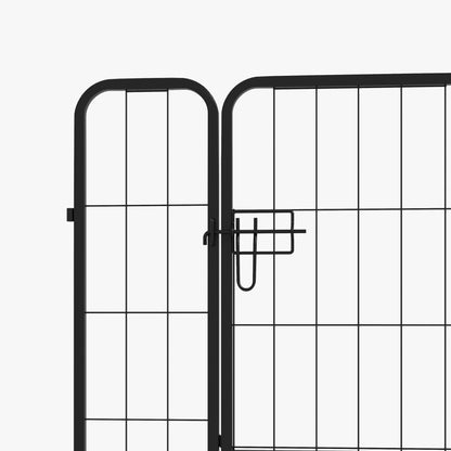 Heavy Duty Puppy Play Pen, 8 Panels Pet Exercise Pen for Indoors, Outdoors, Pet Playpen for Medium, Small Dogs, 79Hcm