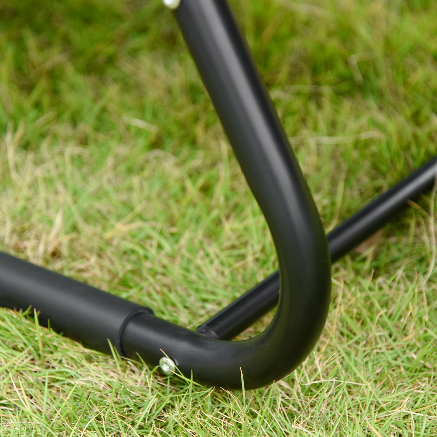 Breathable Mesh Rocking Chair Patio Rocker Lounge for Indoor & Outdoor Recliner Seat w/ Removable Headrest for Garden and Patio Grey