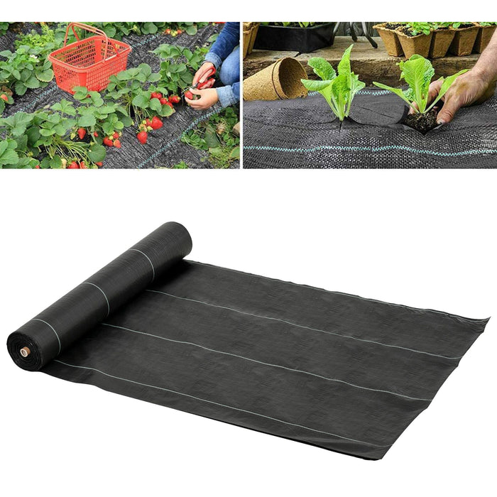 2x50m Gardener Premium Weed Barrier Landscape Fabric Durable & Heavy-Duty Weed Block Gardening Mat, Easy Setup & Superior Weed Control