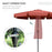 2.66m Patio Umbrella Garden Parasol Outdoor Sun Shade Table Umbrella with Ruffles, 8 Sturdy Ribs, Wine Red