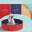 Pet Swimming Pool, Foldable, 120 cm Diameter-Red