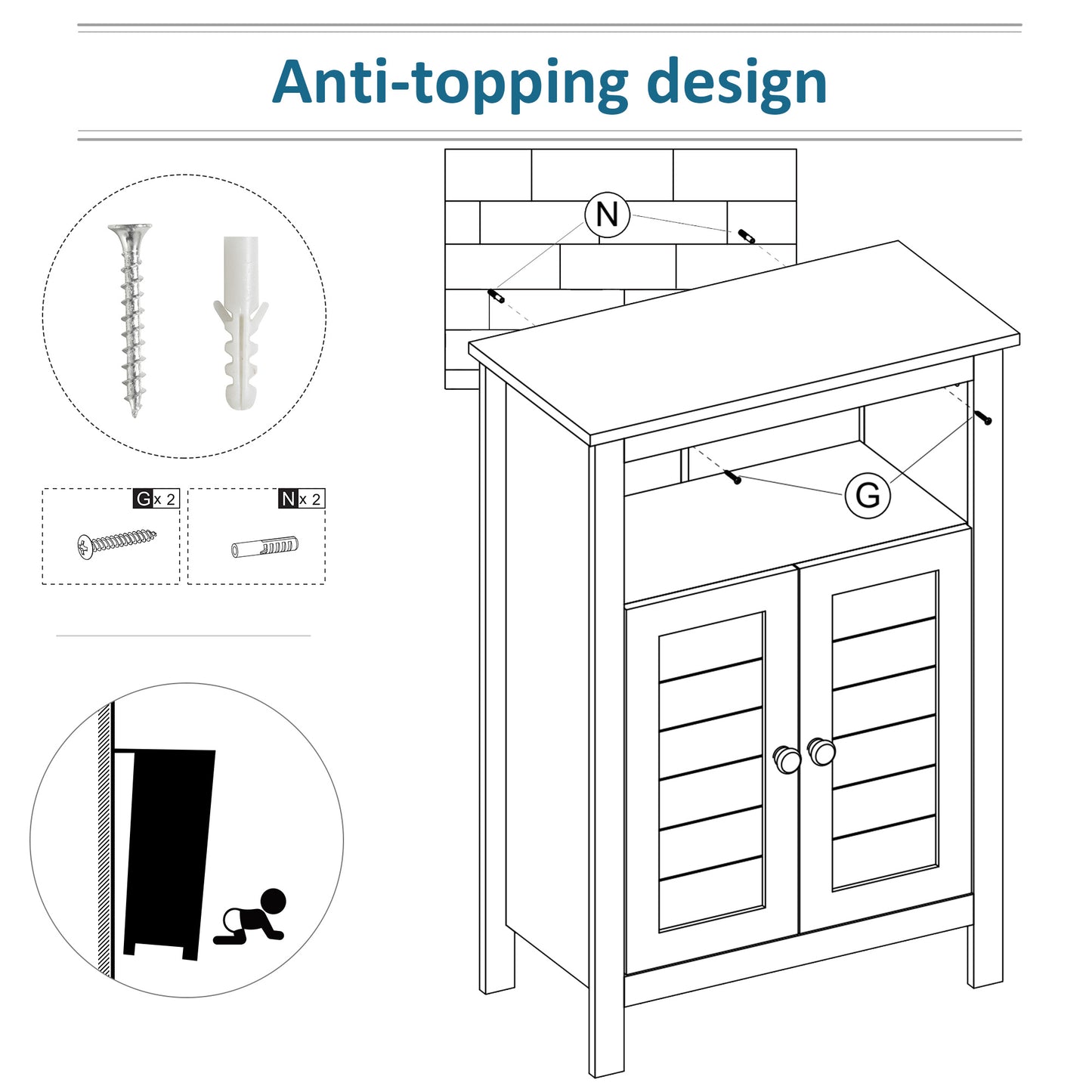 Bathroom Floor Cabinet