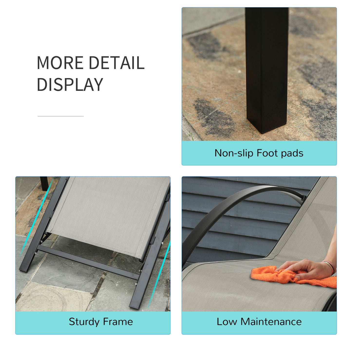 Outdoor Lounge Chair Set