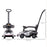 AIYAPLAY 2 in 1 Baby Push Along Car Ride On Cars Sliding Car Essenza SCV12 Licensed for Toddler w/ Horn Engine Sound, White