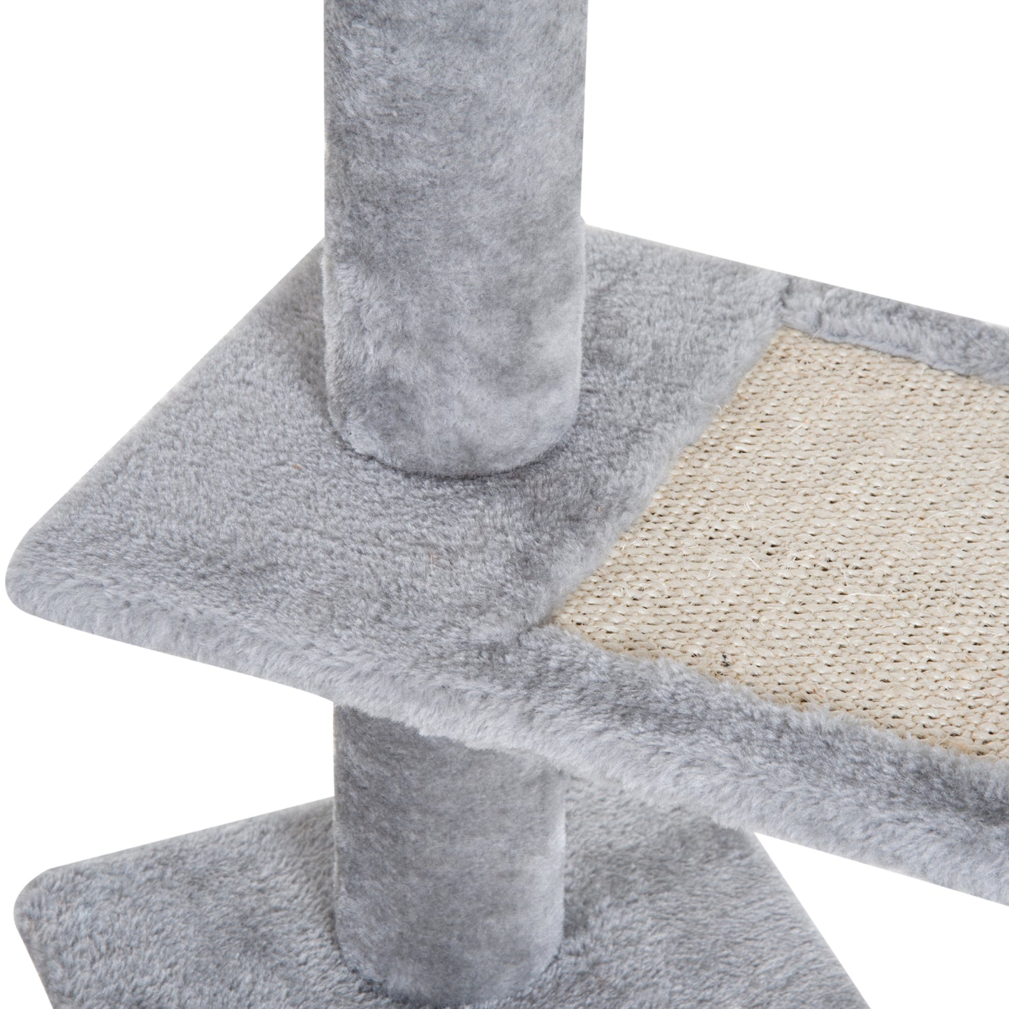 100 cm Cat Tree for Indoor Cats Kitten Scratch Scratching Post Climbing Tower Activity Center Grey