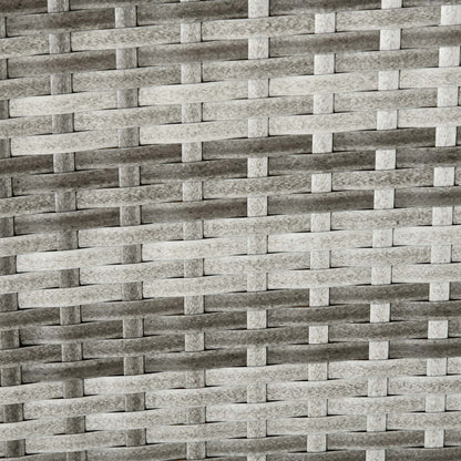 Rattan Rocking Chair Rocker Garden Furniture Seater Patio Bistro Relaxer Outdoor Wicker Weave with Cushion - Light Grey