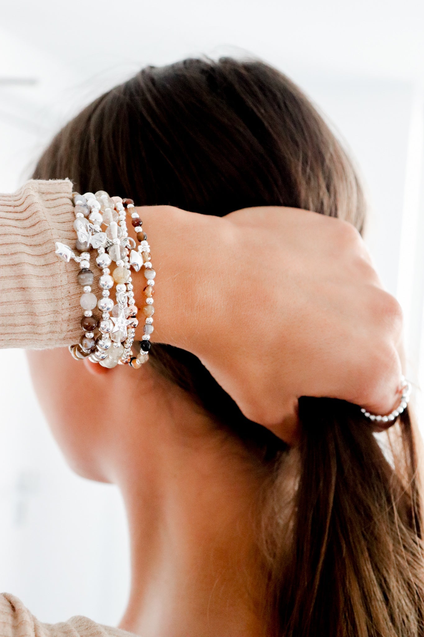 Safe Travels Sterling Silver Stacking Bracelet