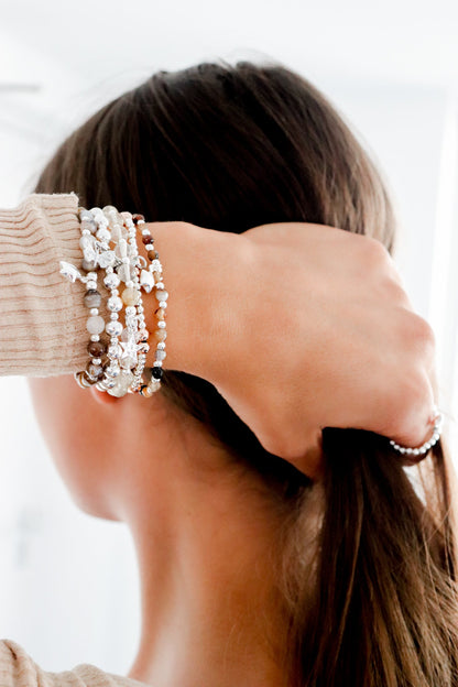 Safe Travels Sterling Silver Stacking Bracelet