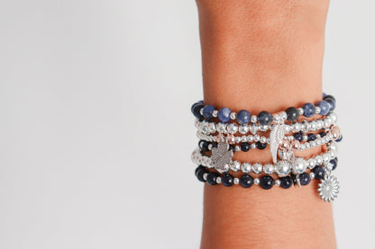 New Beginnings Chunky Sterling Silver Stacking Bracelet