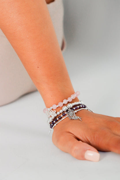 Chunky Dreamcatcher Sterling Silver Stacking Bracelet