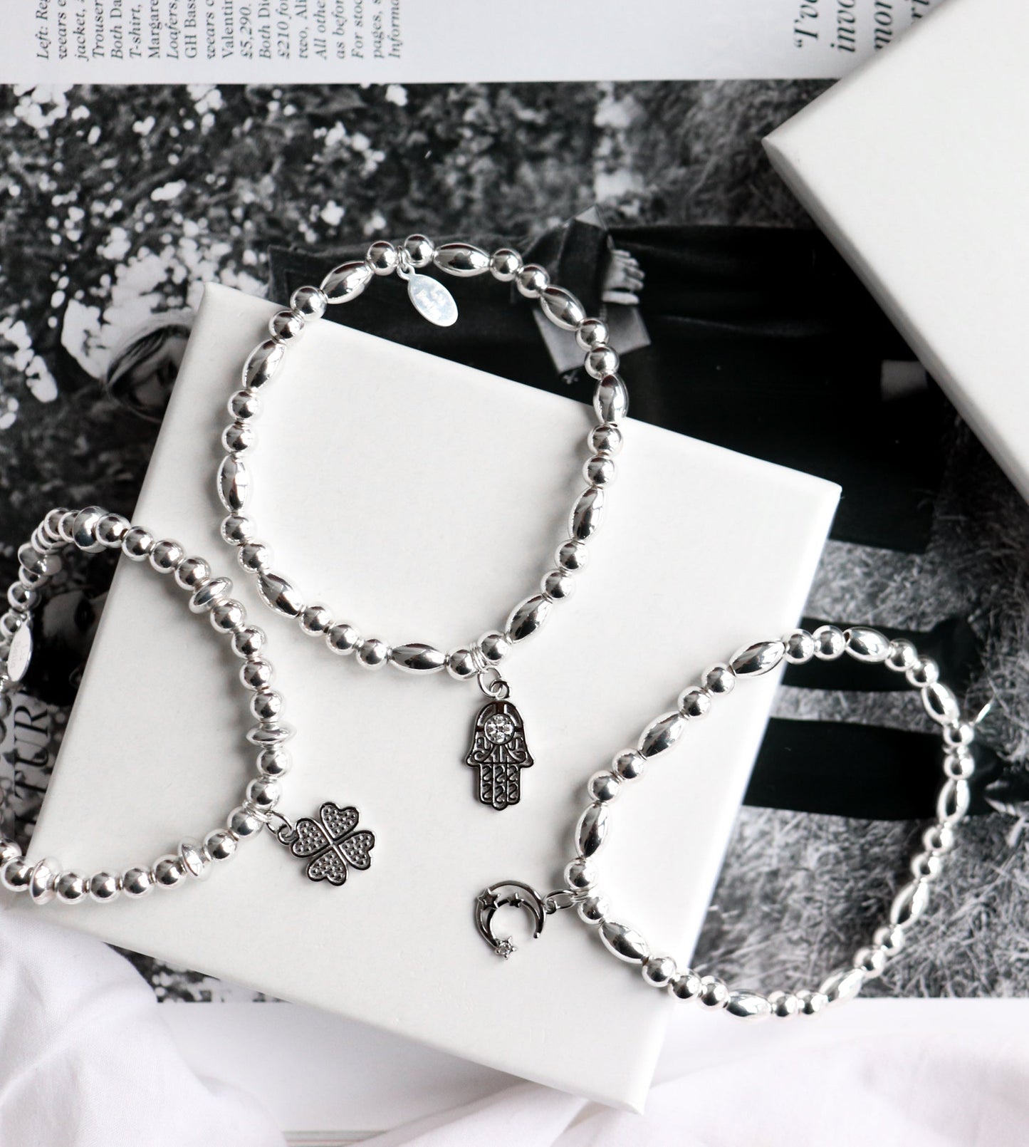 Hamsa Hand Evil Eye Bracelet - Oval Protector