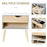 Bedside Table with Drawer and Shelf, Modern Nightstand, End Table for Bedroom, Living Room