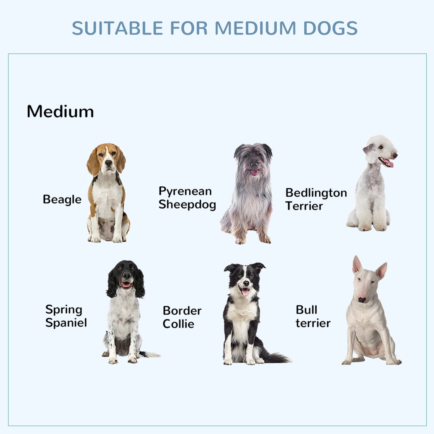 38" Heavy Duty Metal Dog Crate Pet Cage with Tray Wheeled Dog Kennel - Black (Medium)