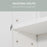 kleankin Bathroom Mirror Cabinet, Wall Mounted Storage Cupboard Organizer with Double Doors and Adjustable Shelf, White