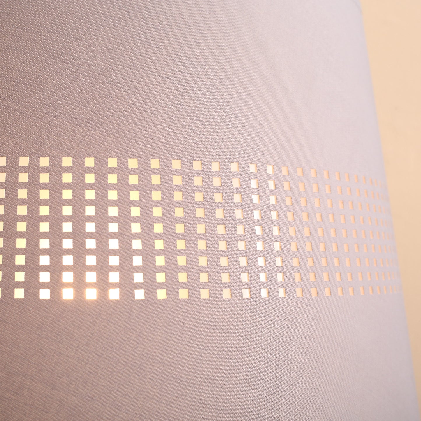 HOMCOM Floor Lamp with Hollow Out Fabric Shade, Chrome Base for Bedroom, Living Room, Study, 162cm, Grey