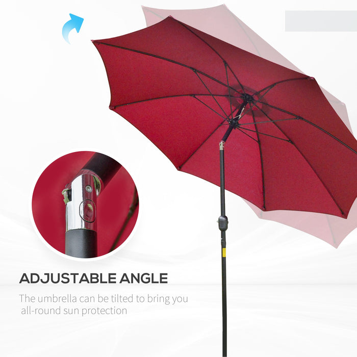 Φ2.6M Umbrella Parasol-Red