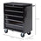 Cold Rolled Steel 5-Drawer Rolling Tool Storage Cabinet Tool Chest Black