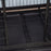 43" Heavy Duty Metal Dog Crate Pet Cage with Tray Wheeled Dog Kennel - Black (Large)