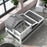 Three-Room Tortoise House Habitat with Balcony, Two-Story Wooden Tortoise House with Ladder, Tray, Openable Roof, Large Reptile Cage, 59H x 112L x 65Wcm