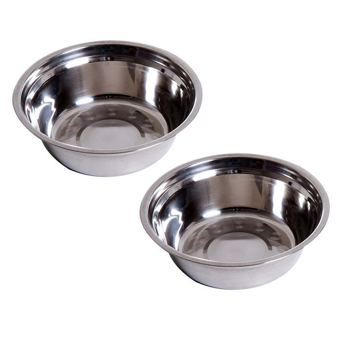 Stainless Steel Raised Dog Feeding Bowls with Stand for Small & Medium Dogs