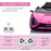 Compatible 12V Battery-powered Kids Electric Ride On Car Lamborghini SIAN Toy with Parental Remote Control Lights MP3 for 3-5 Years Old Pink