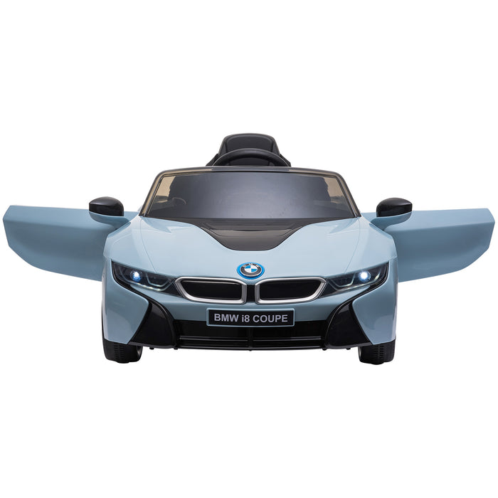 BMW I8 Coupe Licensed 6V Ride On Car Toy with Remote Control, Powered Electric Car, Music, Horn, for 3-8 Years, Blue