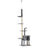 270cm Floor To Ceiling Cat Tree Cat House Scratching Post for Indoor Cats Hammock Hanging Ball Activity Center Grey