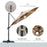 3(m) Cantilever Roma Parasol Garden Sun Umbrella with LED Solar Light Cross Base 360° Rotating, Brown