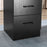 120cm Computer Desk with Storage Shelves Drawers, Writing Table Study Workstation for Home Office, Black