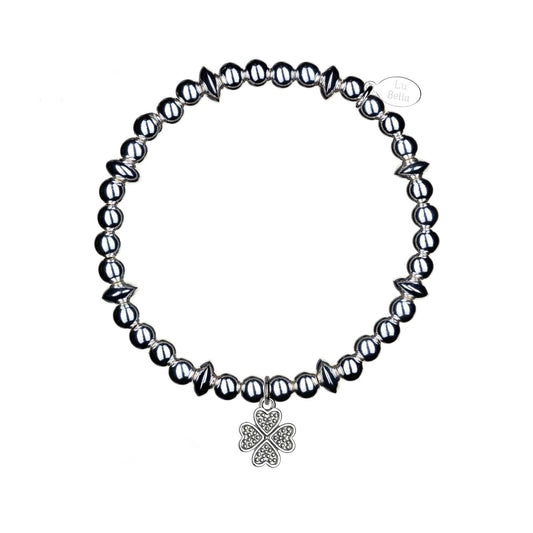 Lu Bella Lucky Clover Disc Stacking Bracelet - LB023