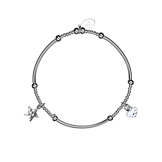 Love & Stars Stacking Bracelet