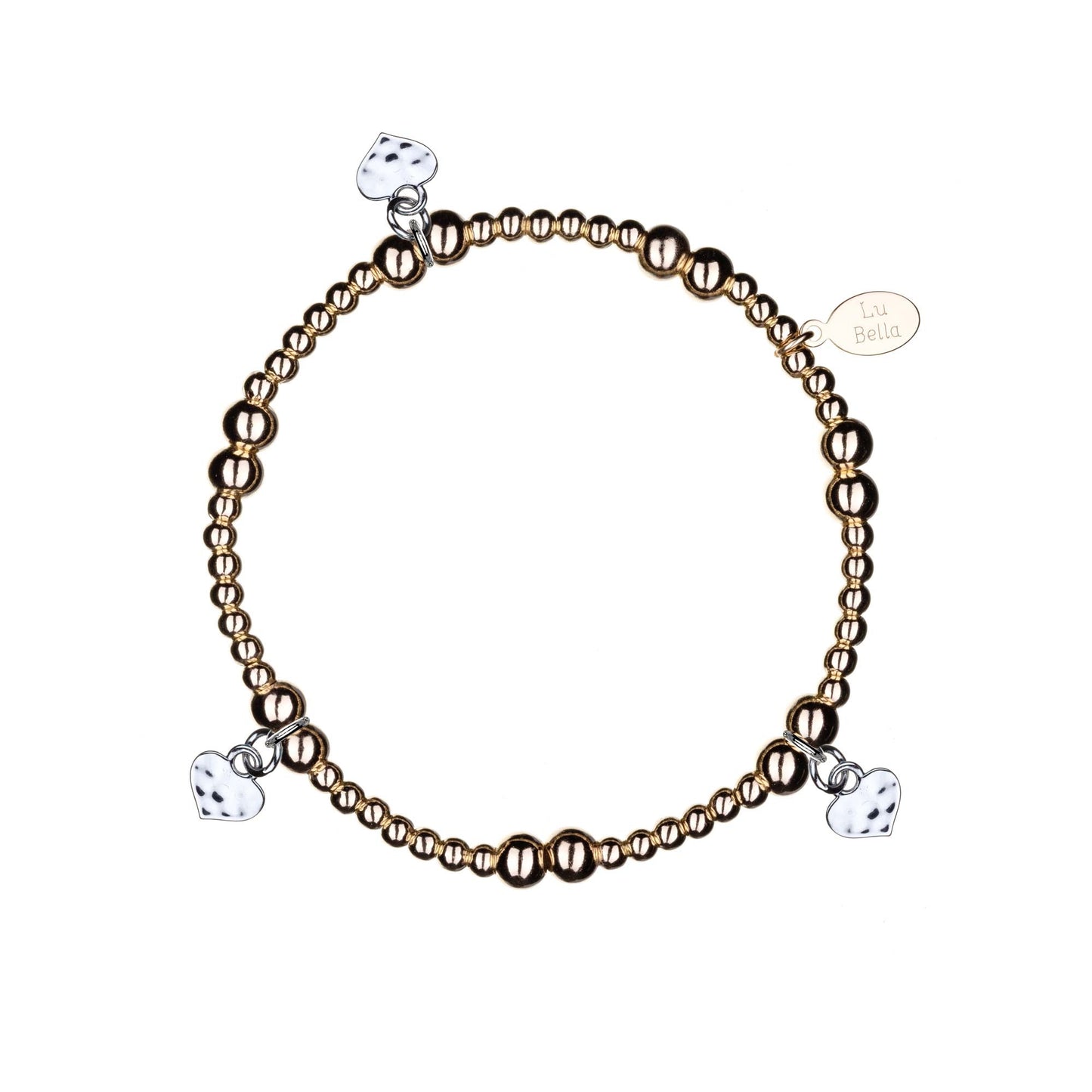 Hearts Of Love Rose Stacking Bracelet