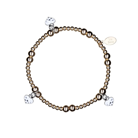 Hearts Of Love Rose Stacking Bracelet