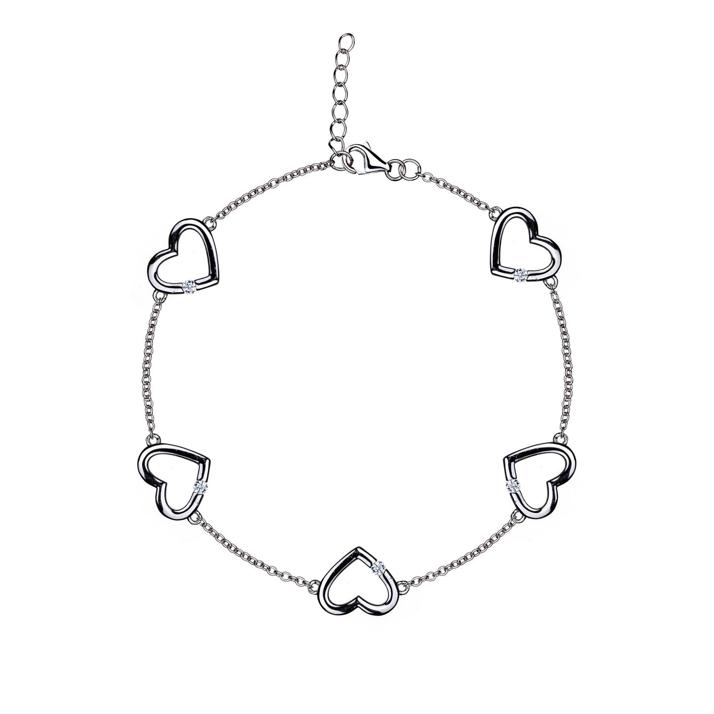 With Love - Tender Heart's - Sterling Silver Bracelet