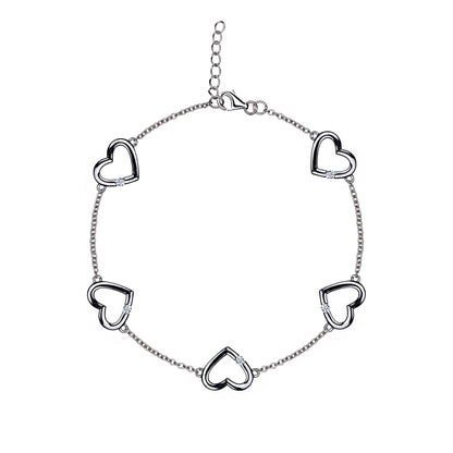 With Love - Tender Heart's - Sterling Silver Bracelet