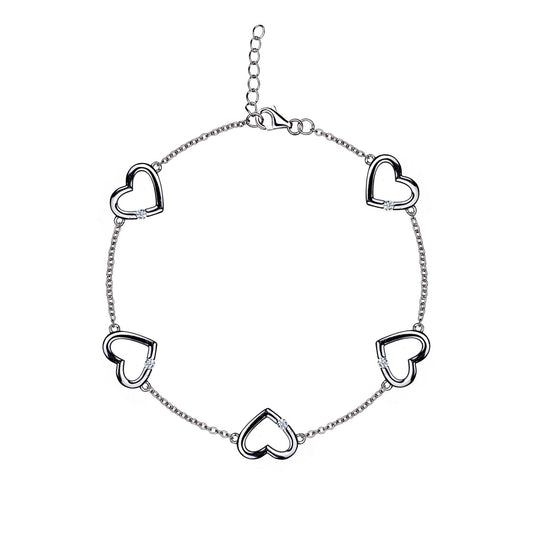 With Love - Tender Heart's - Sterling Silver Bracelet