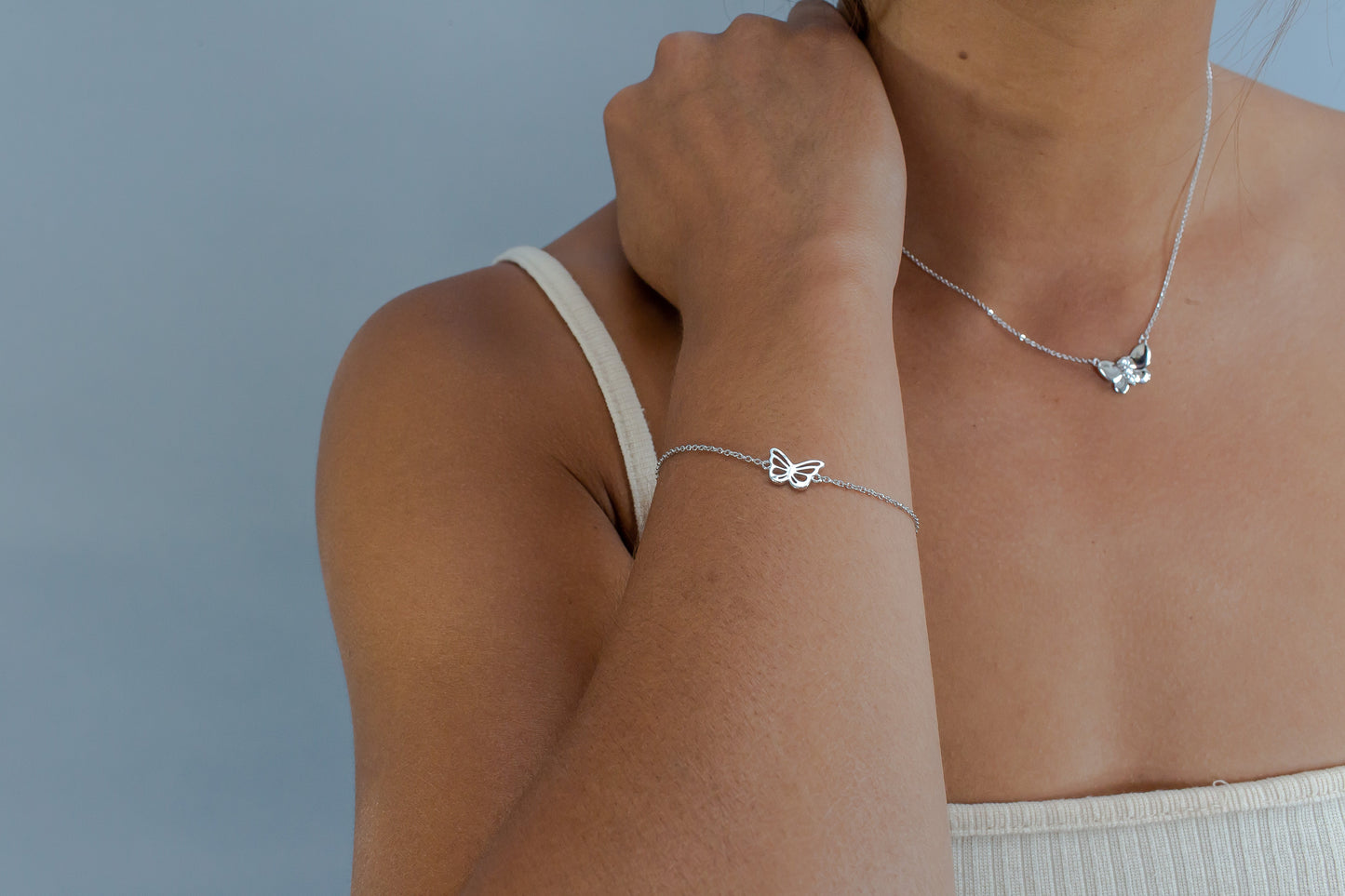 Gaia - Openwork Butterfly - Sterling Silver Bracelet