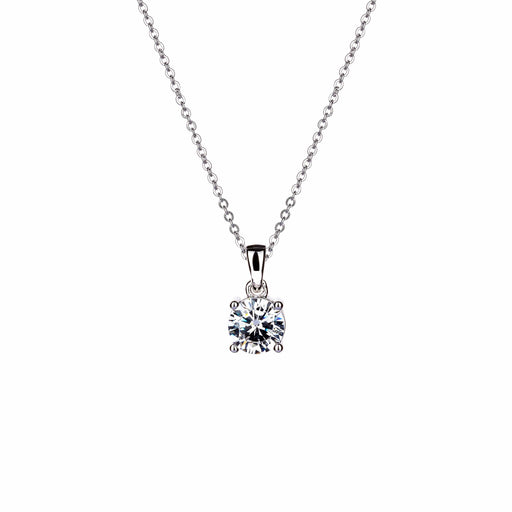 Lu Bella Round CZ Pendant 6Mm - LBCP067