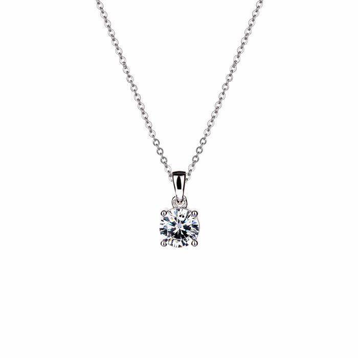 Lu Bella Round CZ Pendant 6Mm - LBCP067