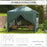 3 x 3m Pop Up Gazebo, Wedding Party Canopy Tent Marquee with Carry Bag and Windows, Green