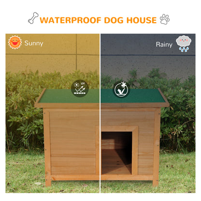85cm Elevated Dog Kennel Wooden Pet House Outdoor Waterproof