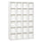 480 CD / 312 DVD Storage Shelf Rack Media Storage Unit Shelves Racks Wooden Bookcase Display Unit with 4 Adjustable Shelves White