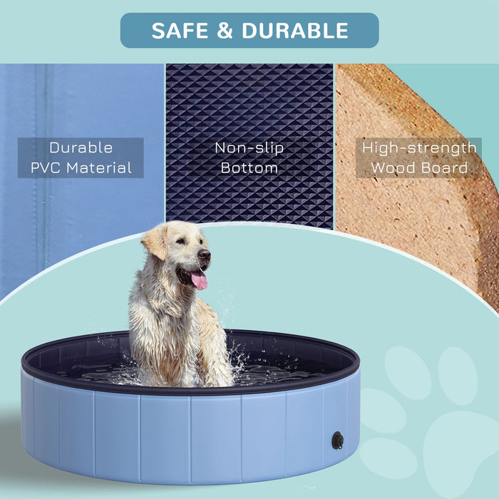 Pet Swimming Pool - Non-slip foldable dog pool that sets up in minutes