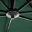 OutsunnySquare Outdoor Umbrella Parasol W/360° Rotation, 245Lx245Wx248H cm-Green