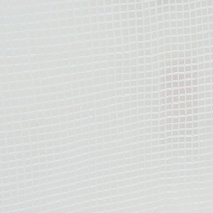 4.5 x 2 x 2 m Large Galvanised Steel Frame Outdoor Poly Tunnel Garden Walk-In Patio Greenhouse - White