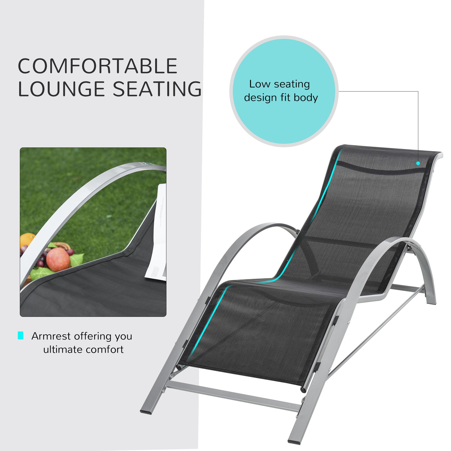 Outdoor Lounge Chair Set
